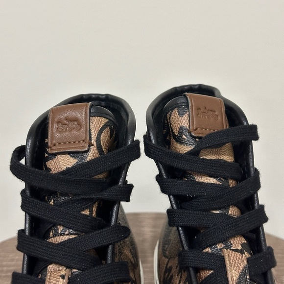 Coach x Guang Yu High Top Leather Sneakers - Picture 5 of 14